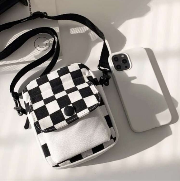 Mini Checkered Pattern Bag - Picture 3 of 4